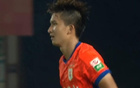 梅開二度，泰山B隊王昊斌獲中乙第16輪MVP。