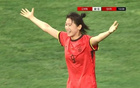 盧家玉第10分鐘鏟射破門，U20女足領(lǐng)先敘利亞。